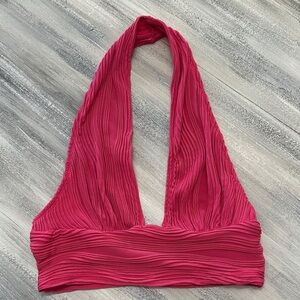 Pink Halter Neck Top